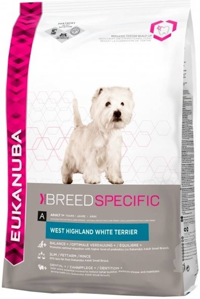 Eukanuba Eukanuba Dog Breed N. West High White Terrier 2,5kg