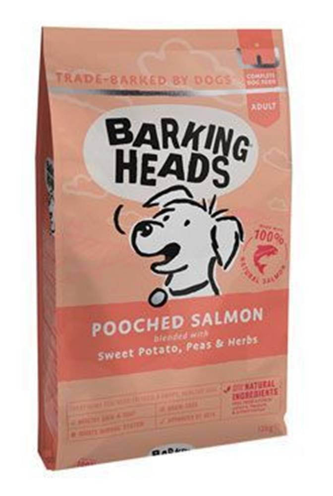 Barking heads BARKING HEADS Pošírovaný losos 12 kg