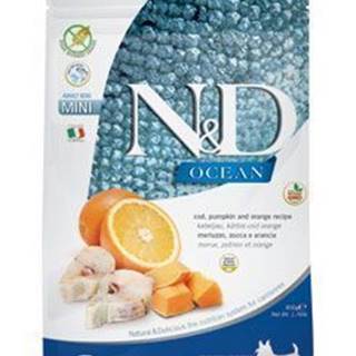 N&D OCEAN DOG GF Adult Mini Codfish&Pumpki&Orang 2,5kg
