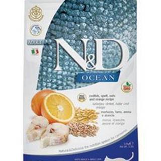 N&D OCEAN LG CAT Adult Codfish & Orange 1,5kg