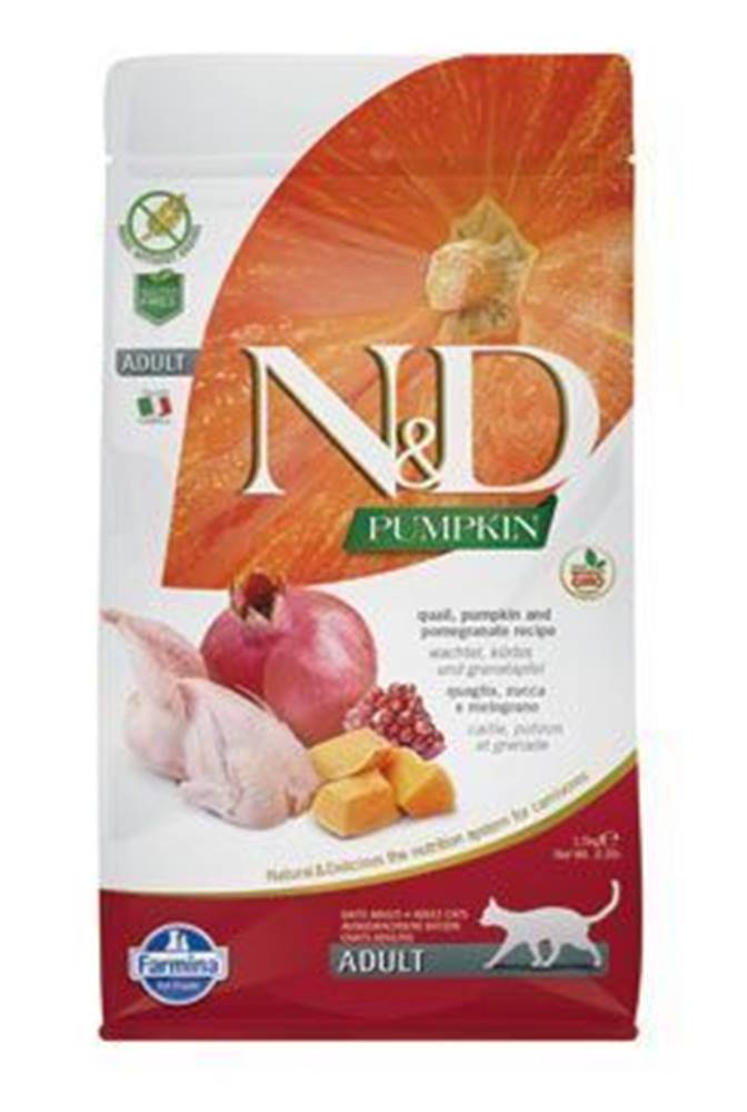 N&D (Farmina Pet Foods) N&D GF Pumpkin CAT Quail & Pomegranate 5kg