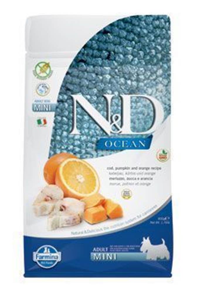 N&D N&D OCEAN DOG GF Adult Mini Codfish&Pumpki&Orang 2,5kg