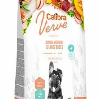 Calibra Dog Verve GF Junior M&L Chicken & Duck 2kg