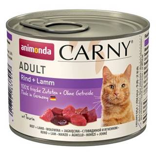 ANIMONDA cat konzerva CARNY hovädzie / jahňa - 200g