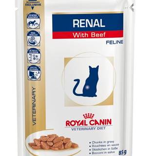 Royal Canin Veterinary Diet Cat RENAL BEEF vrecko - 85g