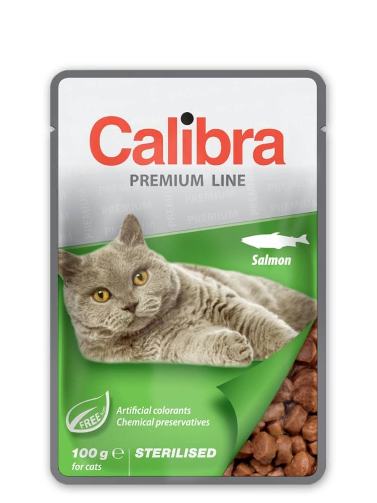 Calibra CALIBRA cat kapsa STERILISED SALMON - 100g