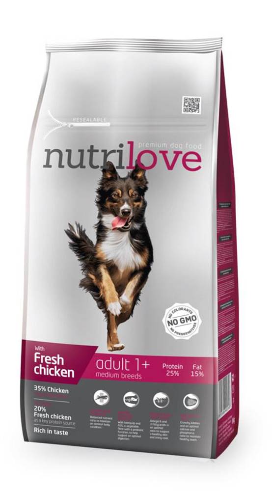 Nutrilove NUTRILOVE pes ADULT  medium - 1,6kg