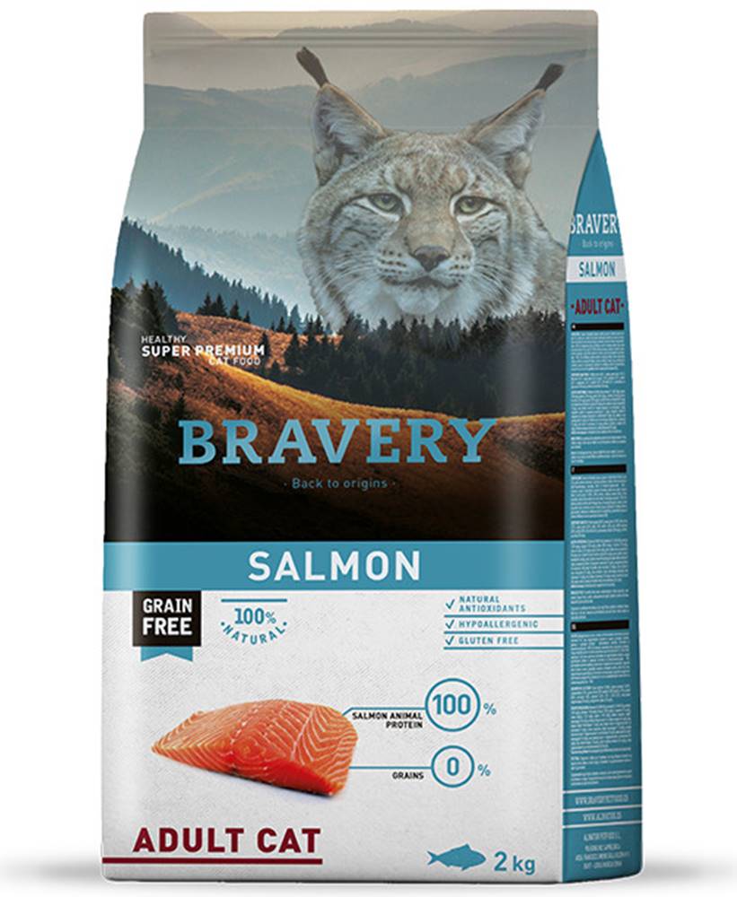 Bravery BRAVERY kočka ADULT losos - 400g