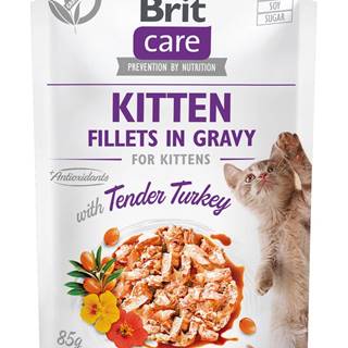 BRIT CARE cat kapsa  KITTEN TENDER/turkey - 85g