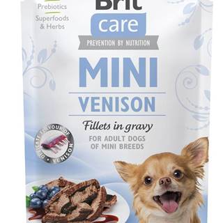 BRIT CARE dog  MINI kapsa ADULT  venison - 85g