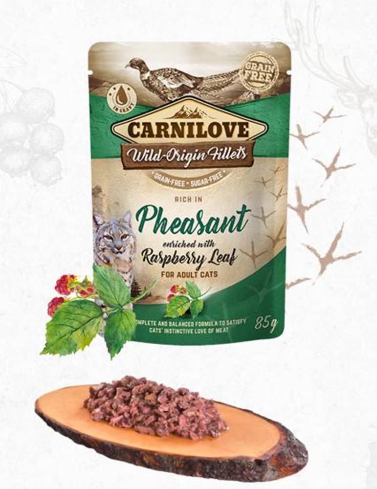Carnilove CARNILOVE cat   kapsa  ADULT  PHEASANT/rasberry - 85g