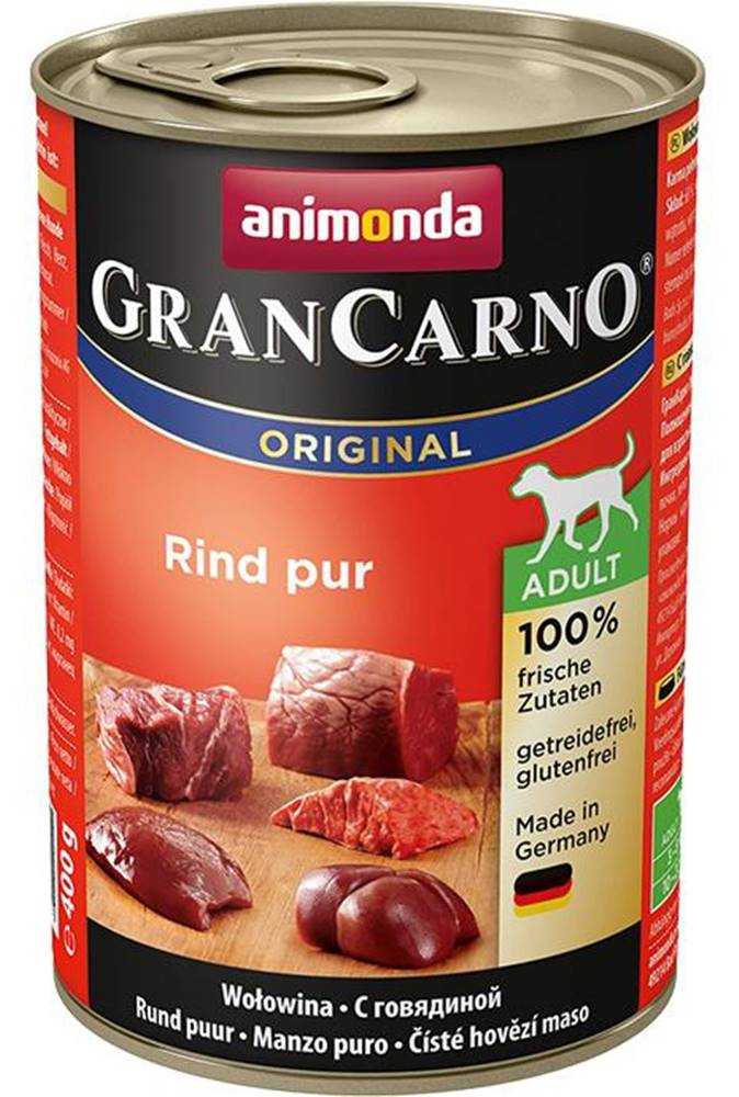 Animonda ANIMONDA dog konzerva Gran Carno čisté hovädzie - 400g