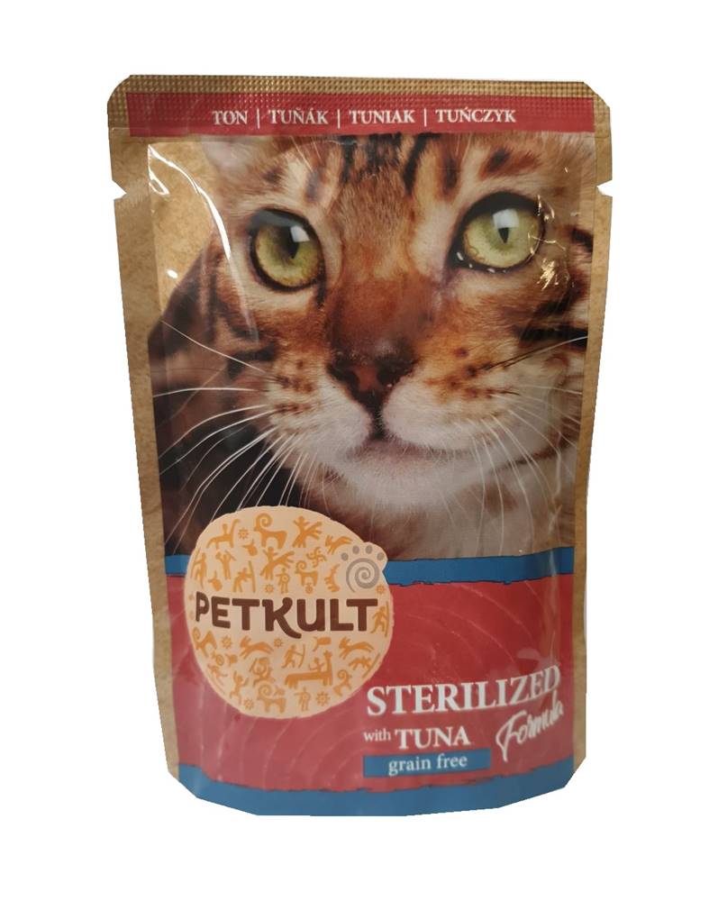(bez zařazení) PETKULT cat kapsa STERILISED tuniak - 100g