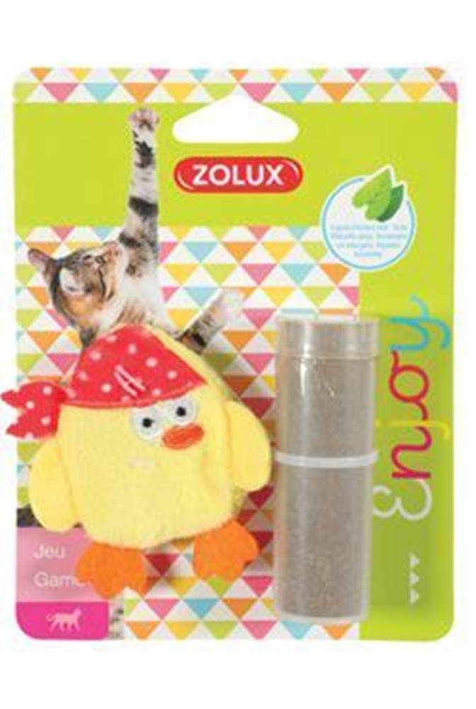 Zolux Hračka mačka PIRATE plniace + kocúrnik žltá Zolux