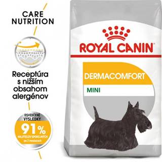 ROYAL CANIN Mini dermacomfort 8 kg granule pre malých psov s problémami s kožou