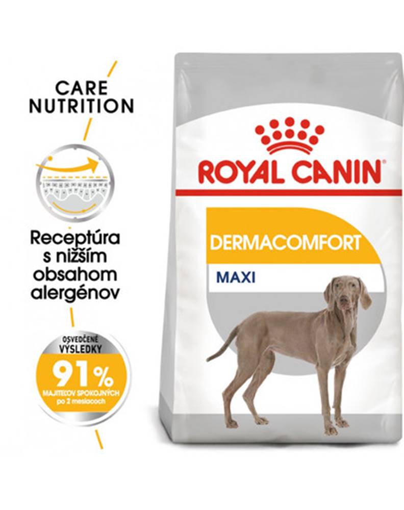 fera ROYAL CANIN Maxi dermacomfort 3 kg granule pre veľké psy s problémami s kožou