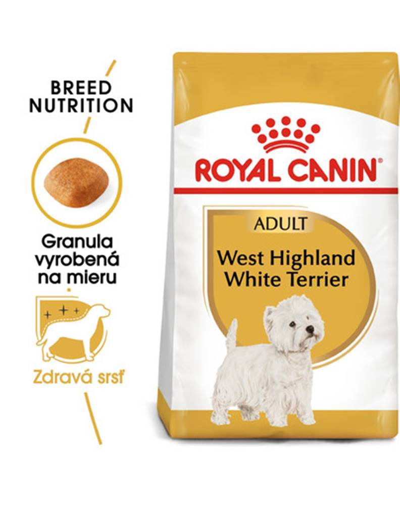 fera ROYAL CANIN Westie Adult 1,5 kg granule pre dospelého westhinghlandského bieleho teriéra