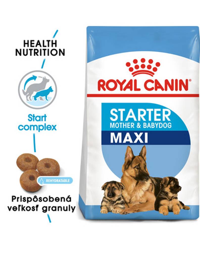 fera ROYAL CANIN Maxi Starter Mother & Babydog 15kg granule pre brezivé alebo dojčiace suky a šteňatá