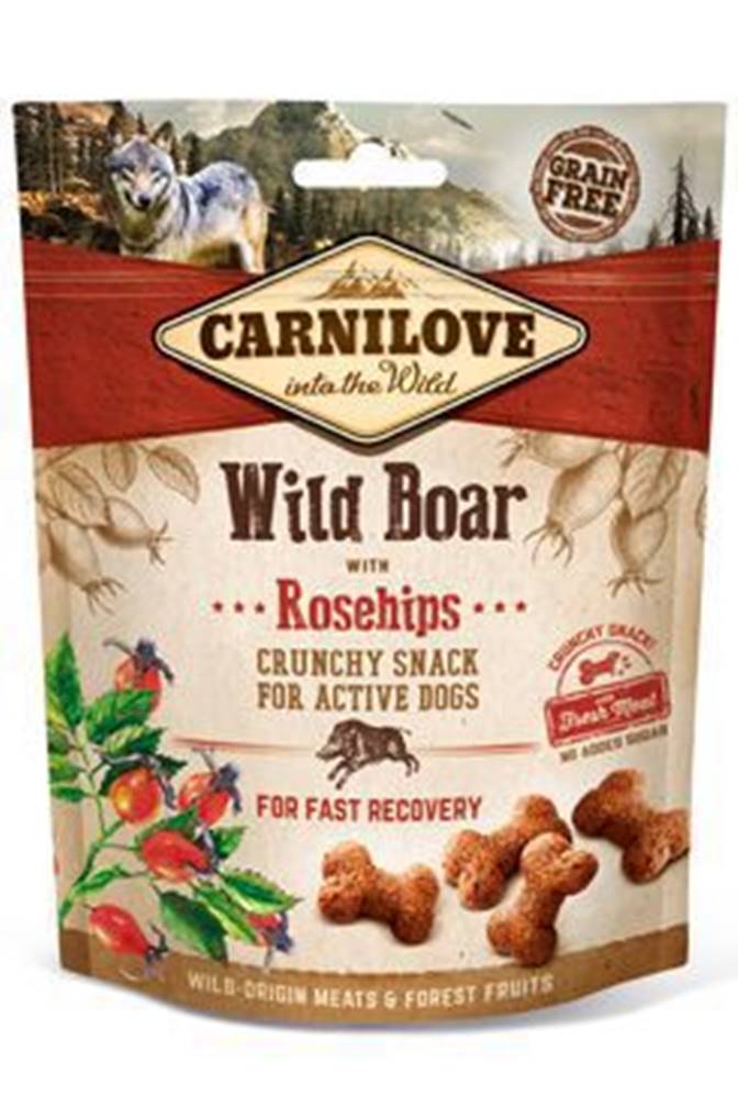 Carnilove Carnilove Dog Crunchy Snack Wild Boar&Rosehips 200g