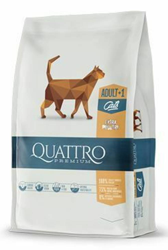 Ostatní QUATTRO Cat Dry Premium all Breed Adult Hydina 400g