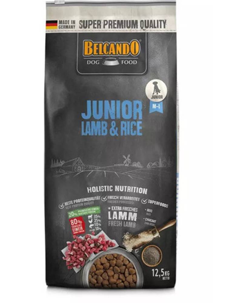 fera BELCANDO Junior Lamb & Rice M -L 12,5 kg Lamb and Rice - granule pre psy od 4 mesiacov veku, stredné a veľké plemená