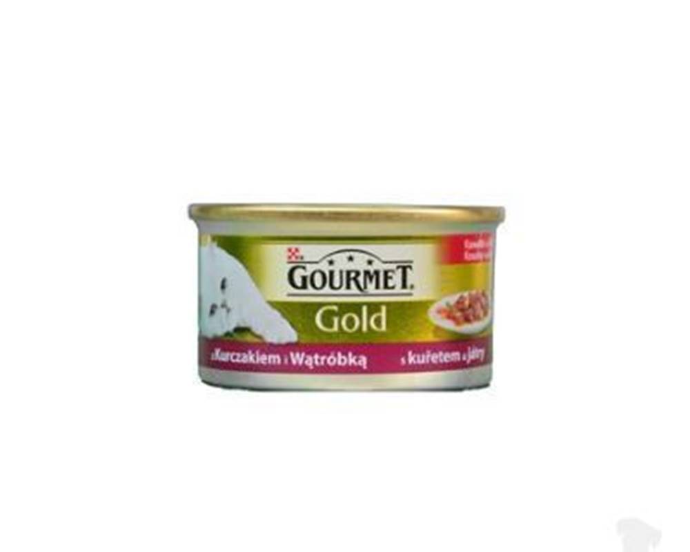 Gourmet Gourmet Gold cons. kuracie mäso pre mačky, pečeň 85g