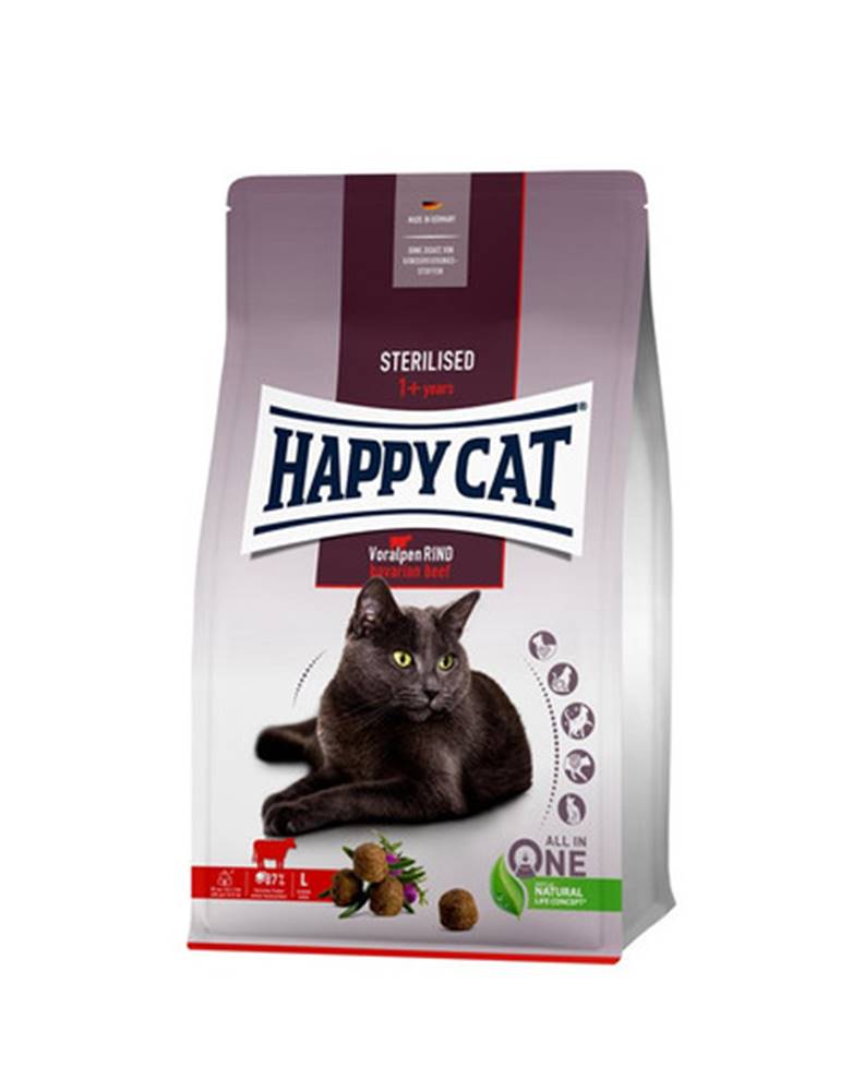 fera HAPPY CAT Sterilized Granule pre kastrované mačky bavorské hovädzie 10 kg
