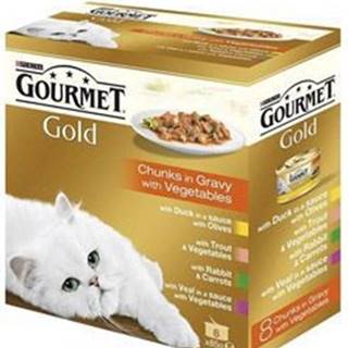 Gourmet Gold Mltp cons. cat pieces in juice 8x85g