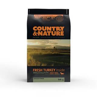COUNTRY&NATURE Granule pre psov Morčacie mäso so zeleninou 14 kg