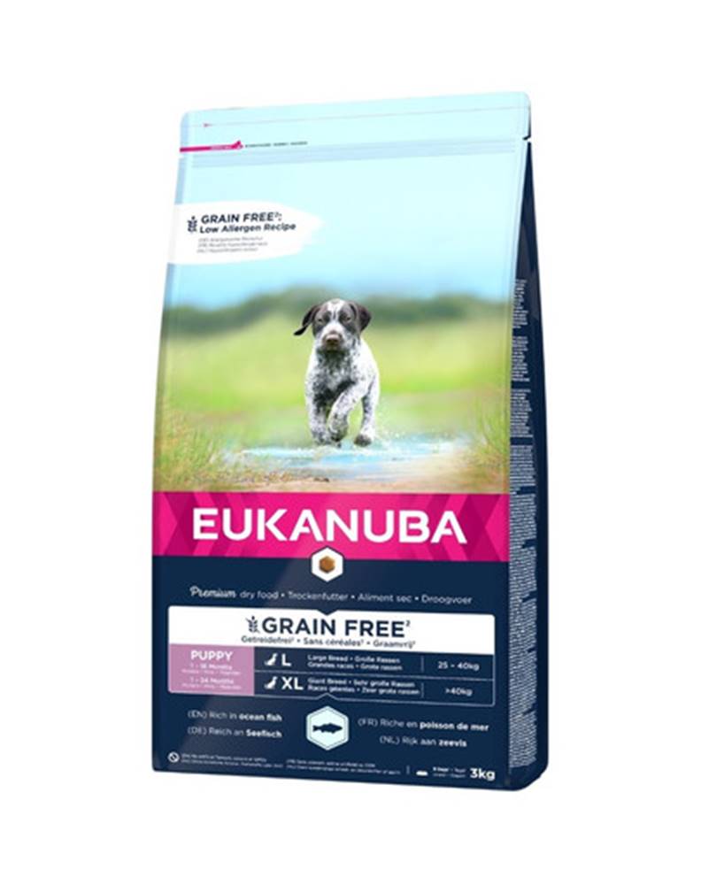 fera EUKANUBA Grain Free Large Puppy Granule pre šteňatá veľkých plemien 3 kg