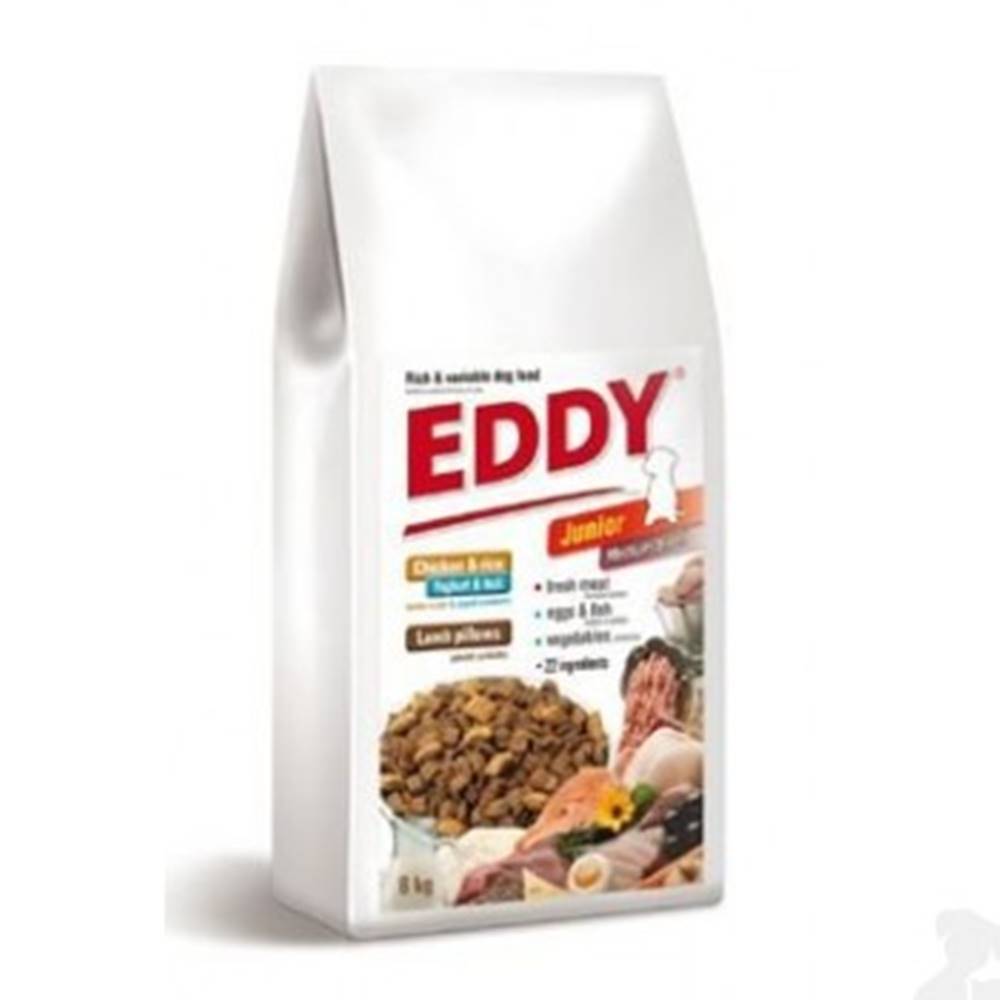 EDDY EDDY Junior Medium Breed podložky s jahňacím mäsom 8kg