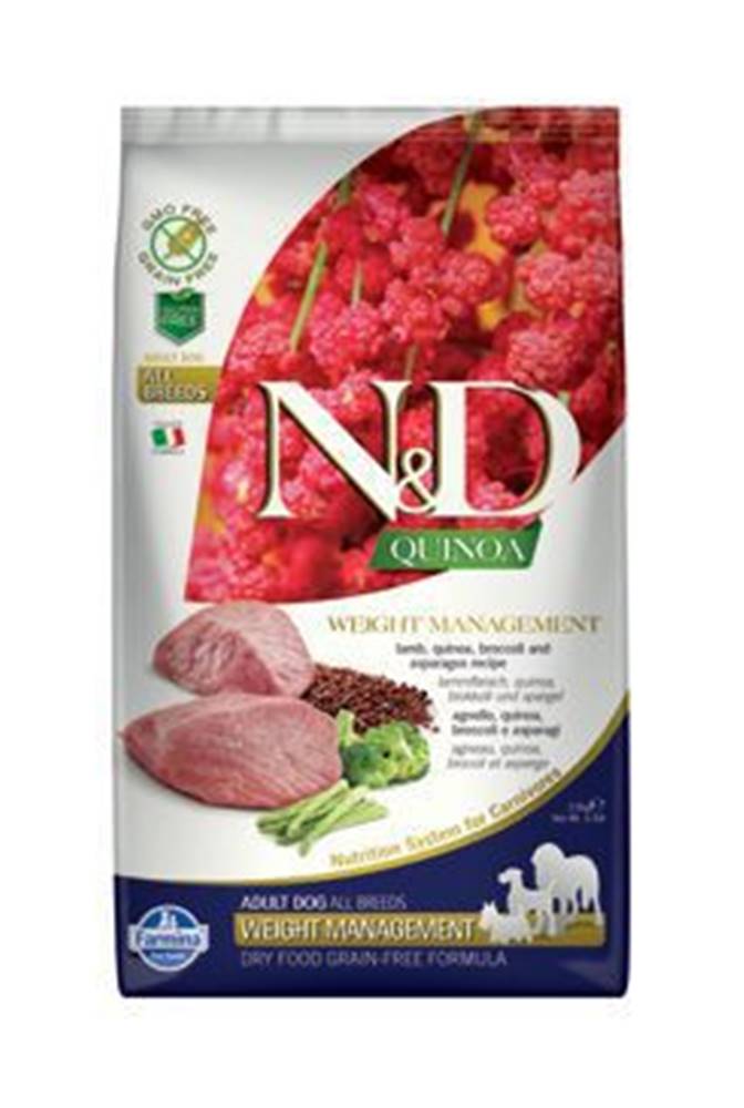 N&D N&D Quinoa DOG Weight Management Lamb & Broccoli 2,5kg