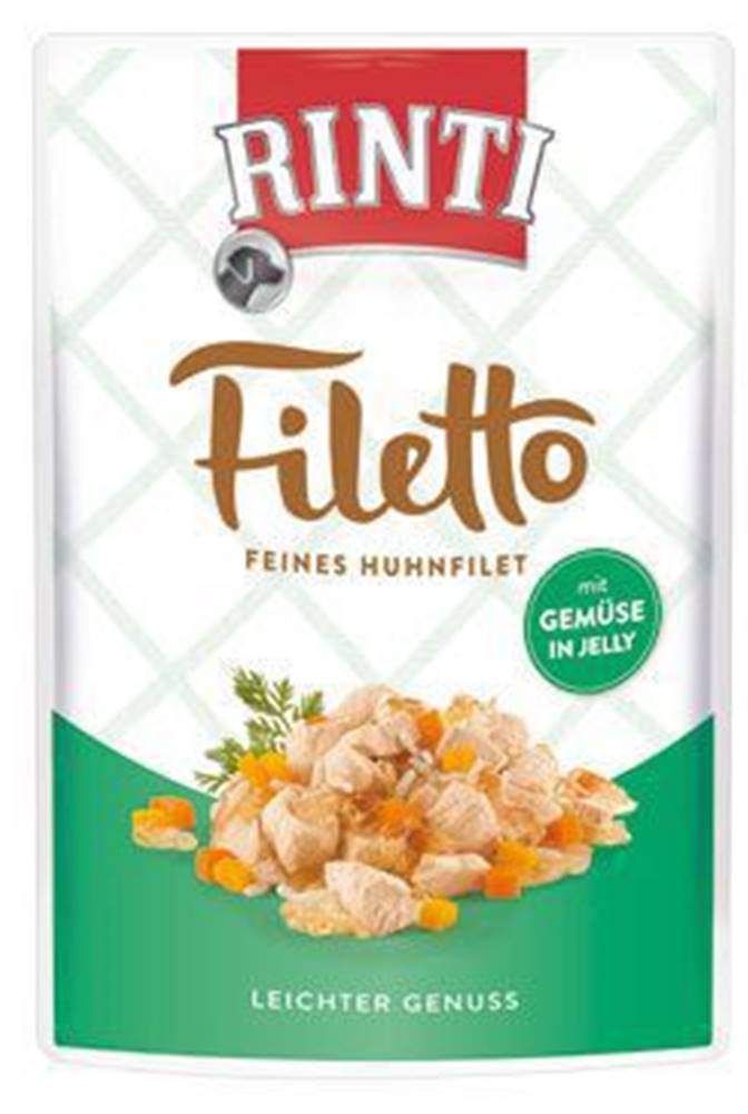 Rinti Rinti Dog pocket Filetto kuracie mäso + zelenina v želé 100g