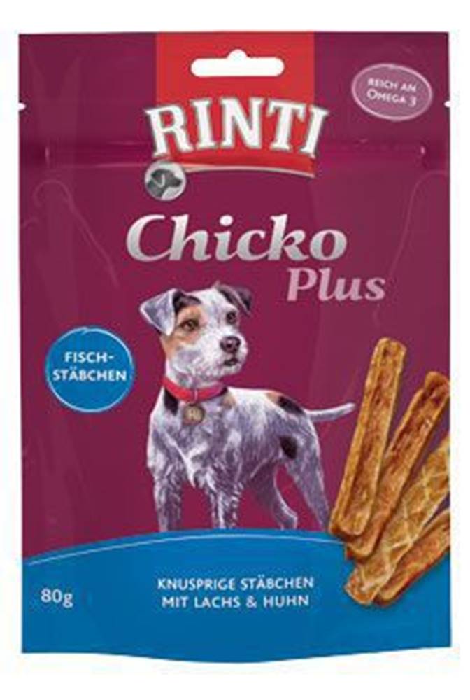 Rinti Rinti Pochúťka pre psov Extra Chicko Plus losos+kura 80g