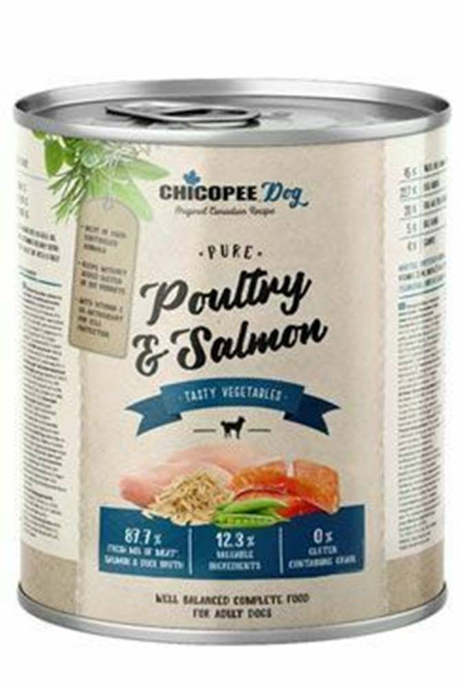 CHICOPEE Chicopee Dog konz. Pure Poultry&Salmon 800g