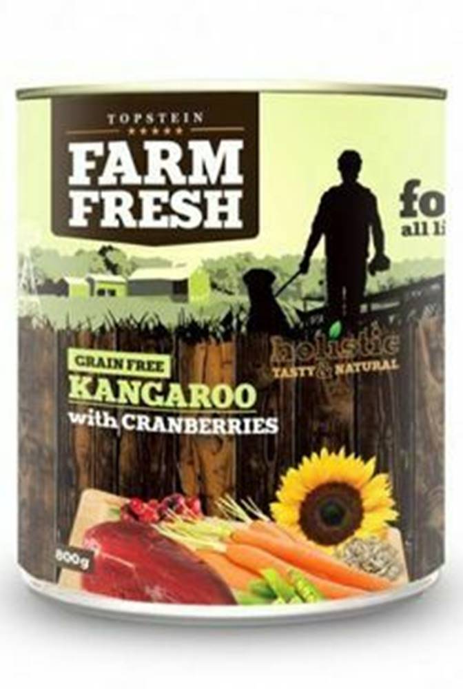Farm Fresh Farm Fresh Dog Kangaroo s brusnicami Konzumácia 400g
