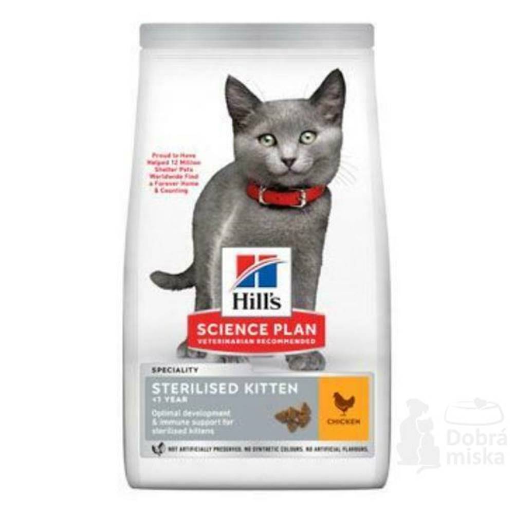 Hill's Hill's Fel. Suché SP Kitten Sterile. Kuracie mäso pre mačky 1,5kg