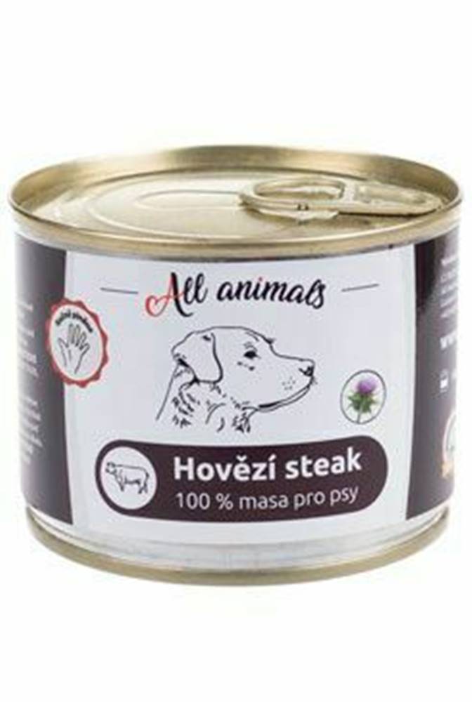 All Animals Všetky zvieratá DOG hovädzí steak 200g