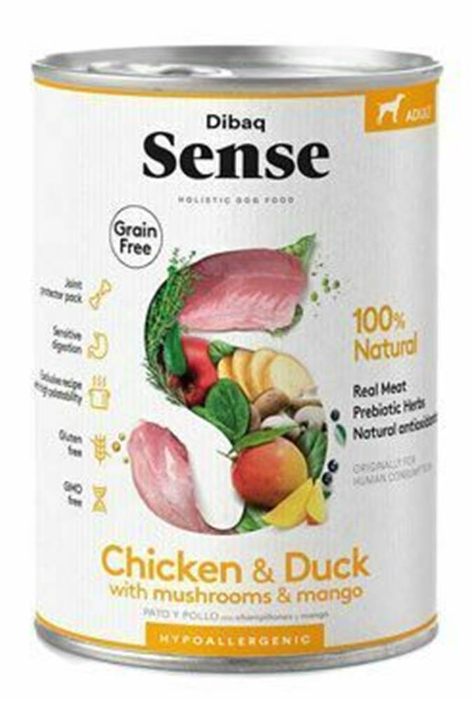 Dibaq Sense DIBAQ SENSE konzerva Adult Chicken & Duck 380g