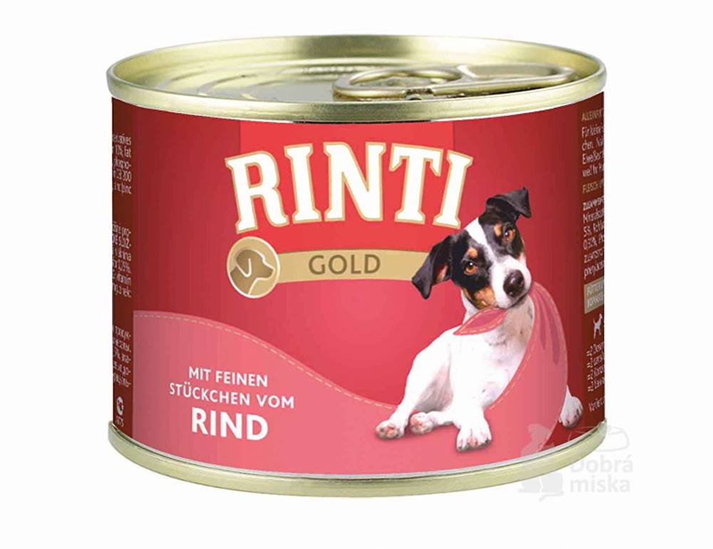 Rinti Rinti Dog Gold hovädzia konzerva 185g