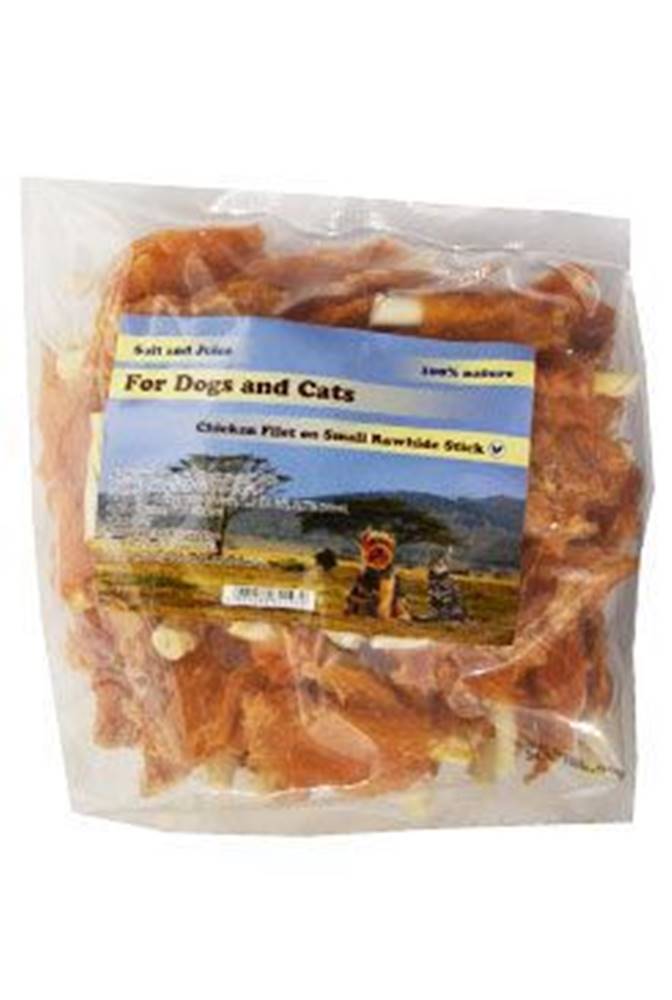 For Dogs and Cats Delikatesa Kuracie filé na tyčinke z byvolej kože 6cm 250g
