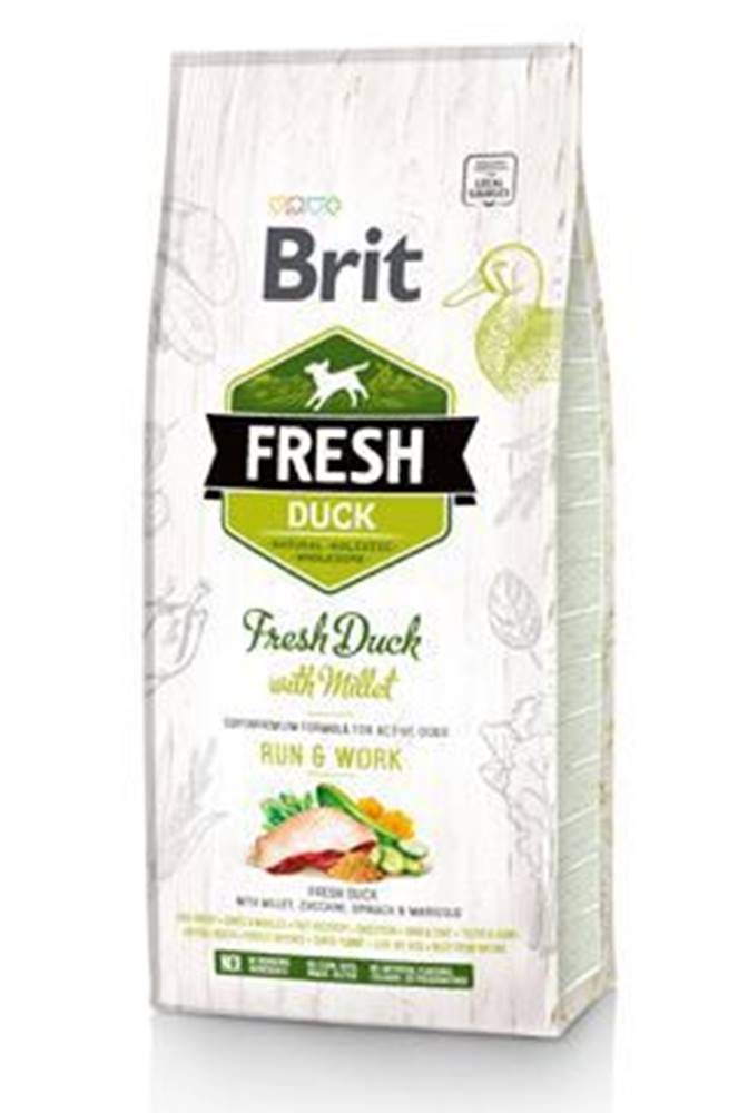 Brit Brit Dog Fresh Duck & Millet Active Run & Work 2,5kg
