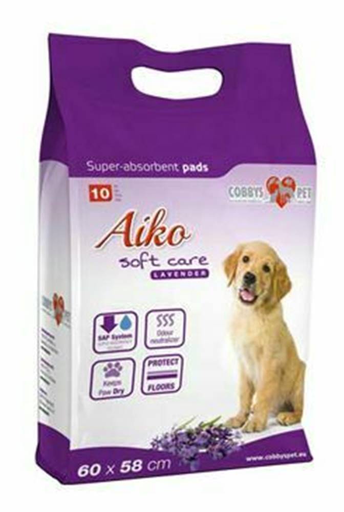 AIKO Podložka pre psov Aiko Soft Care s levanom 60x60cm 10ks