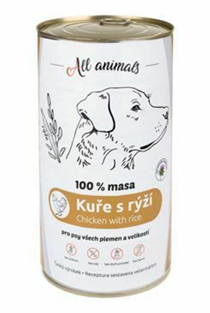 All Animals All Animals DOG kuracie mleté s ryžou 1200g