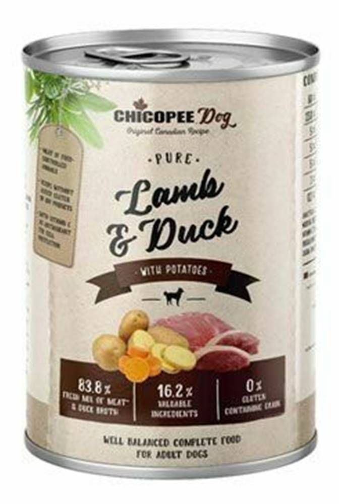 CHICOPEE Chicopee Dog konz. Pure Lamb&Duck 400g