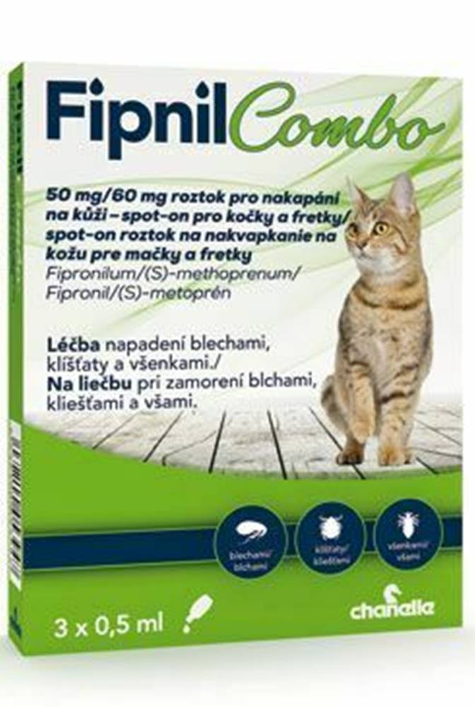 Ostatní Fipnil Combo 50/60mg Cat Spot-on 3x0,5ml