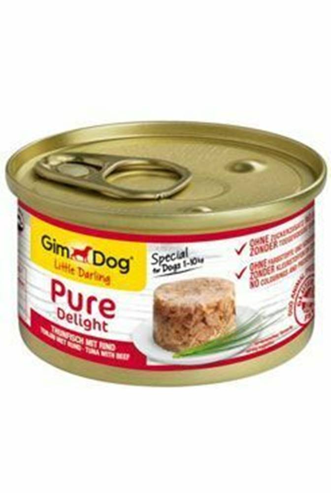 Gimdog Gimdog Pure delight cons. tuniak s hovädzím mäsom 85g