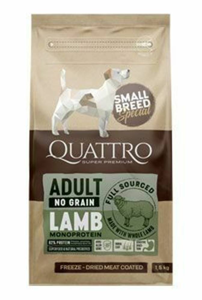 Ostatní QUATTRO Dog Dry SB Adult Lamb 1,5kg