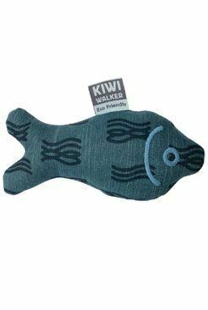 Kiwi Walker Hračka pes 4Elements Plush Fish modrá Kiwi