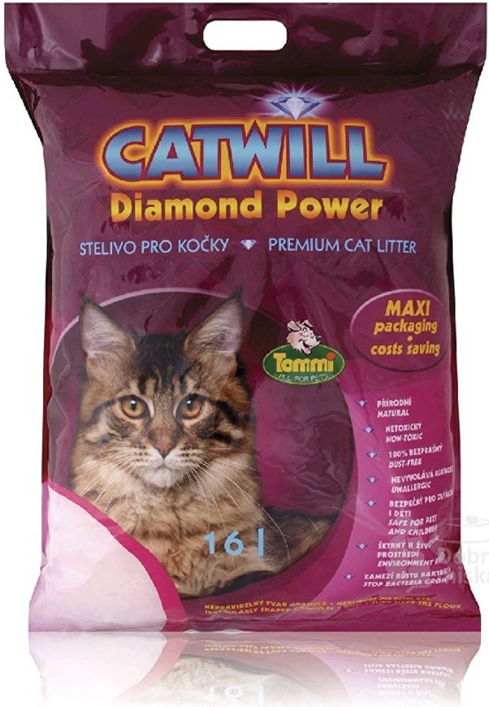 Tommi Catwill Diamond Power podstielka pre mačky 16l